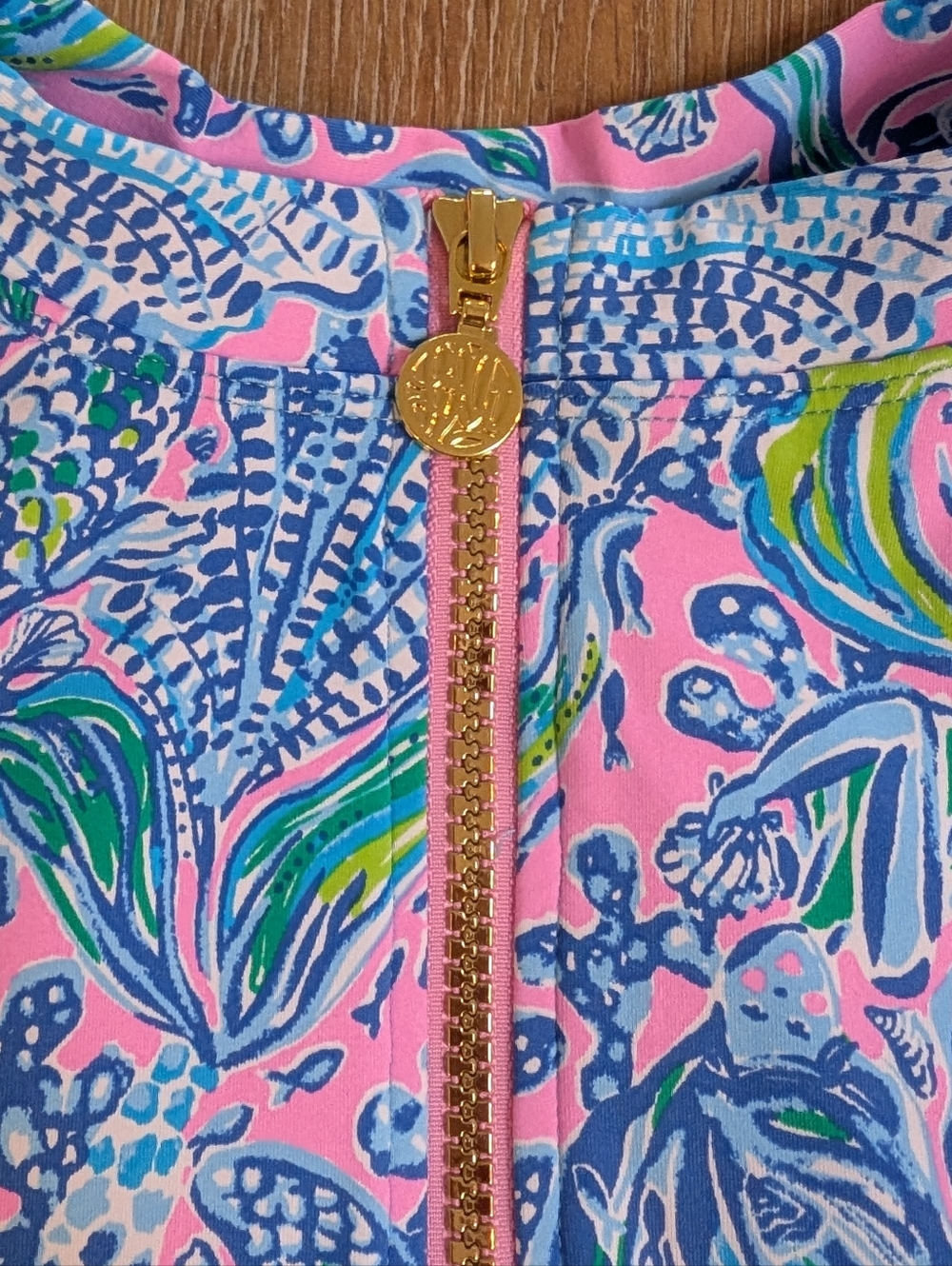 NWT Lilly Pulitzer Randee Rash Guard One Piece Swimsuit Size 8 - Picture 3 of 7